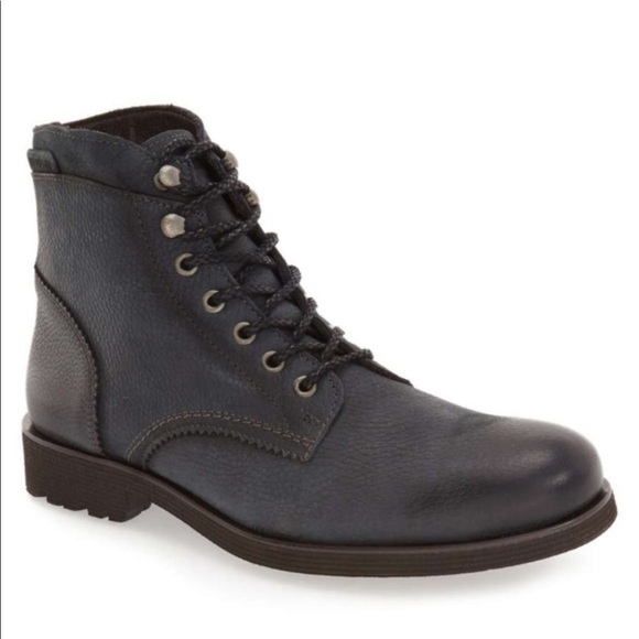 Wolverine Mens Clarence 6” Boots Vintage Black Leather Plain Toe - Picture 1 of 4